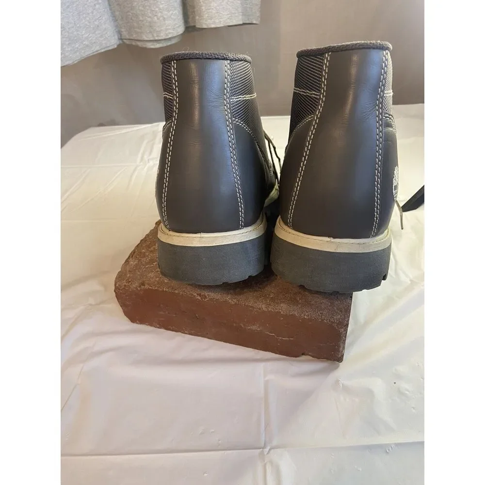 Men's Gray‎ Leather Campsite Raul Lace Up Waterproof Boots-Size 13M-NWB